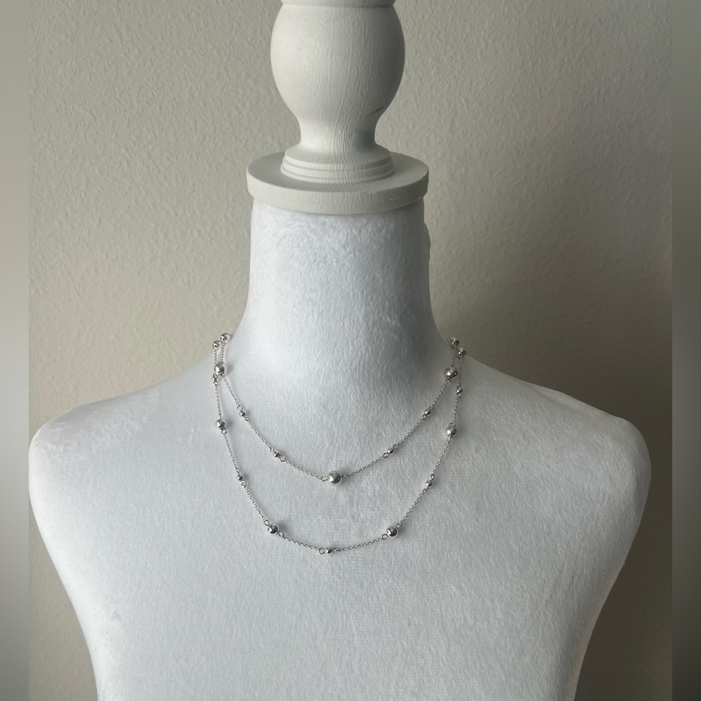 Chaps Silver Layered Necklace